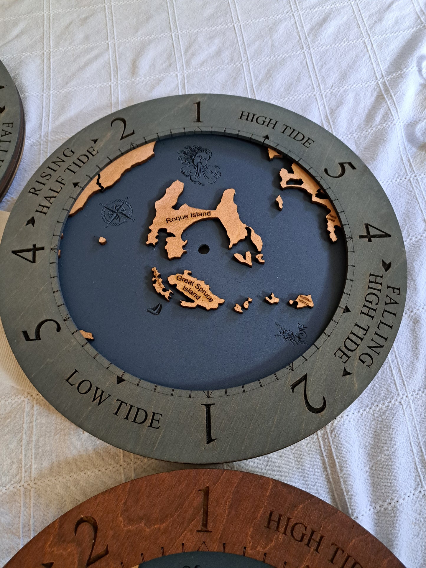 Roque Island Maine Time or Tide Clocks