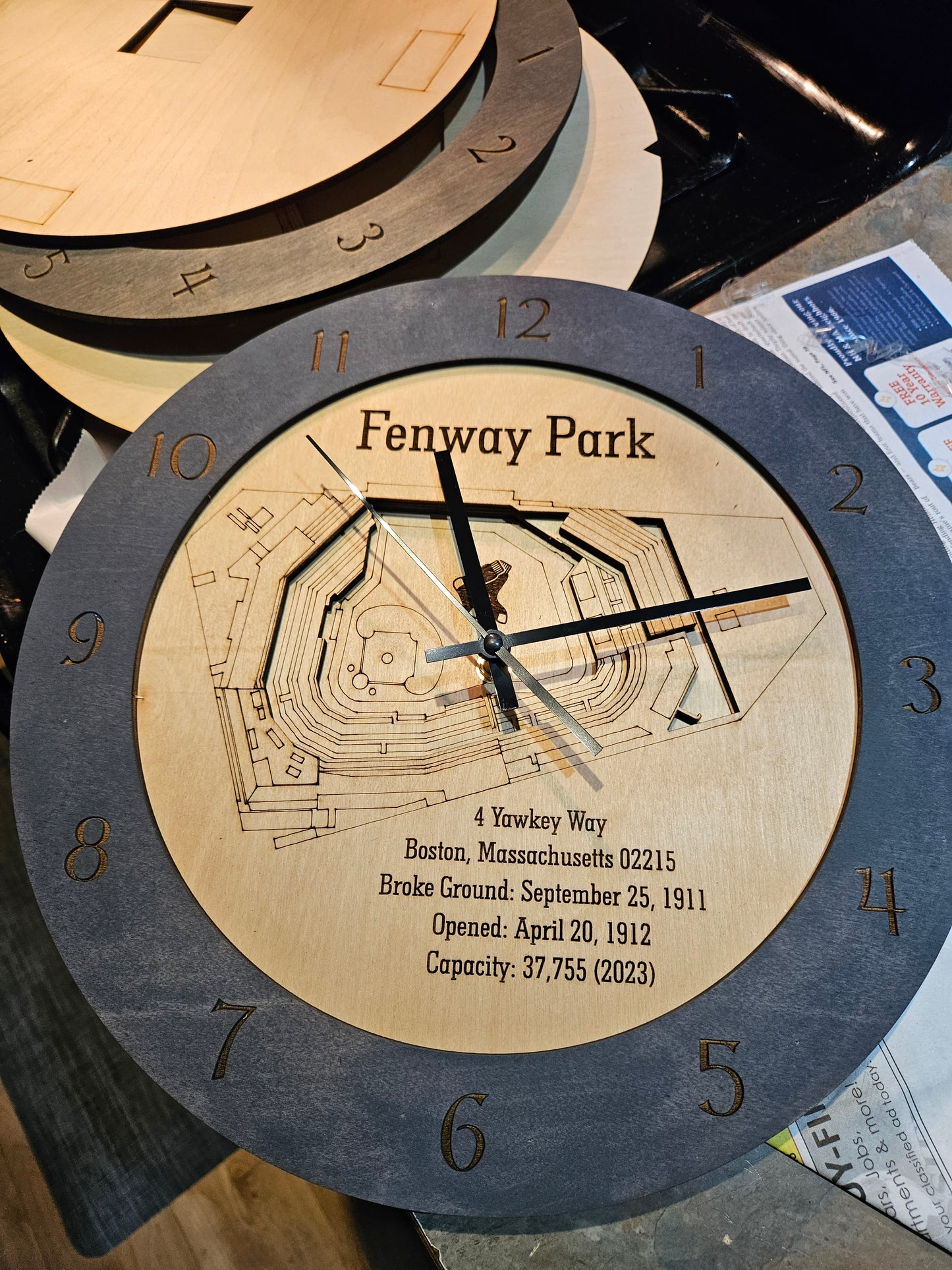 Fenway Park Stadium Time Clock