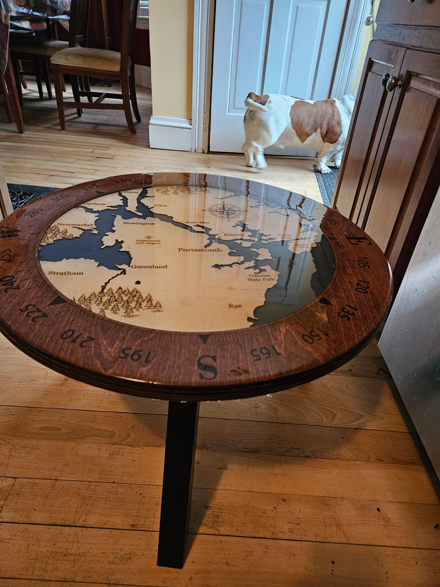 Epoxy Resin 22.5" Side Table