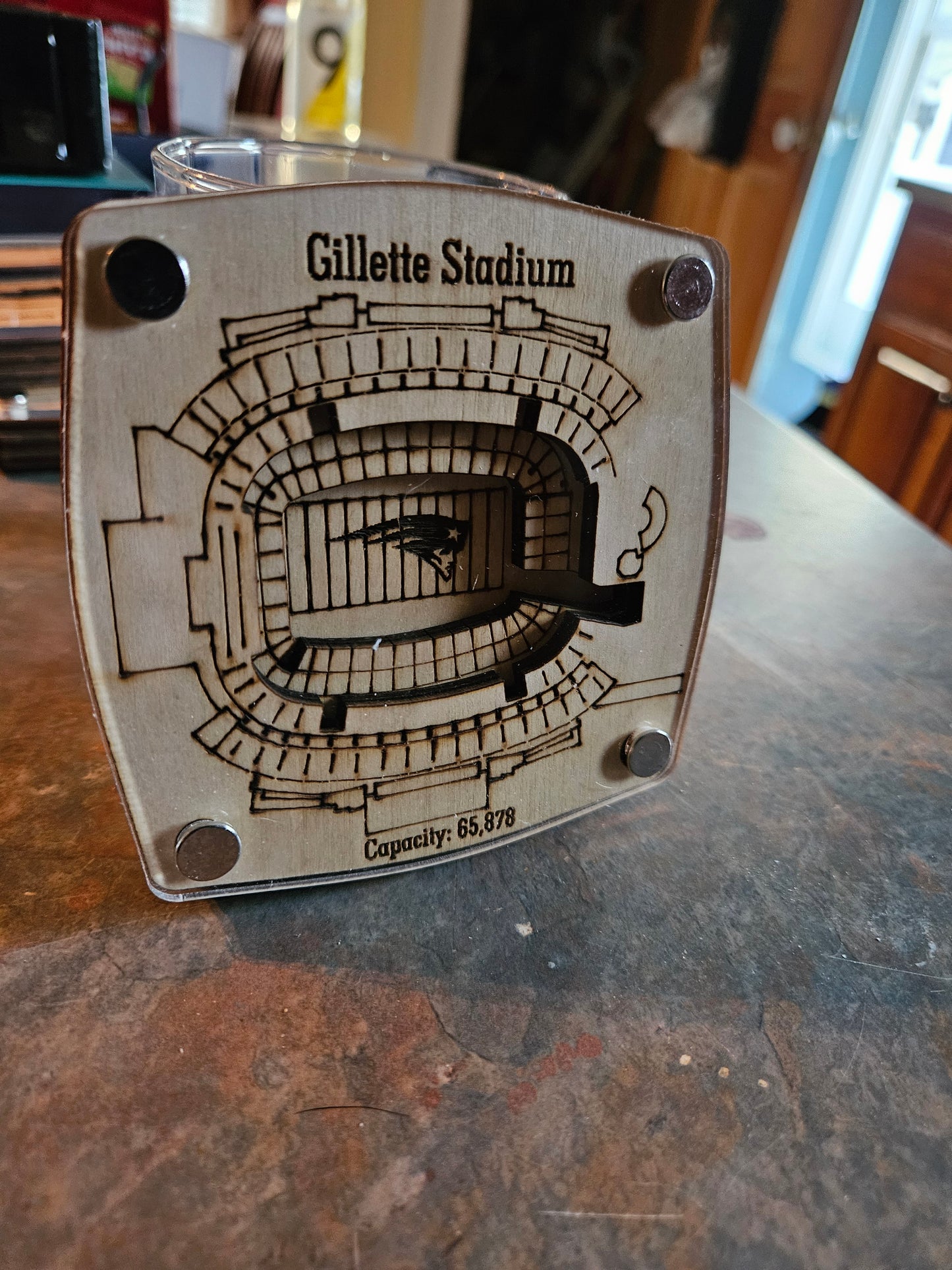 Gillette Stadium Multi-Layered Stadium Coasters