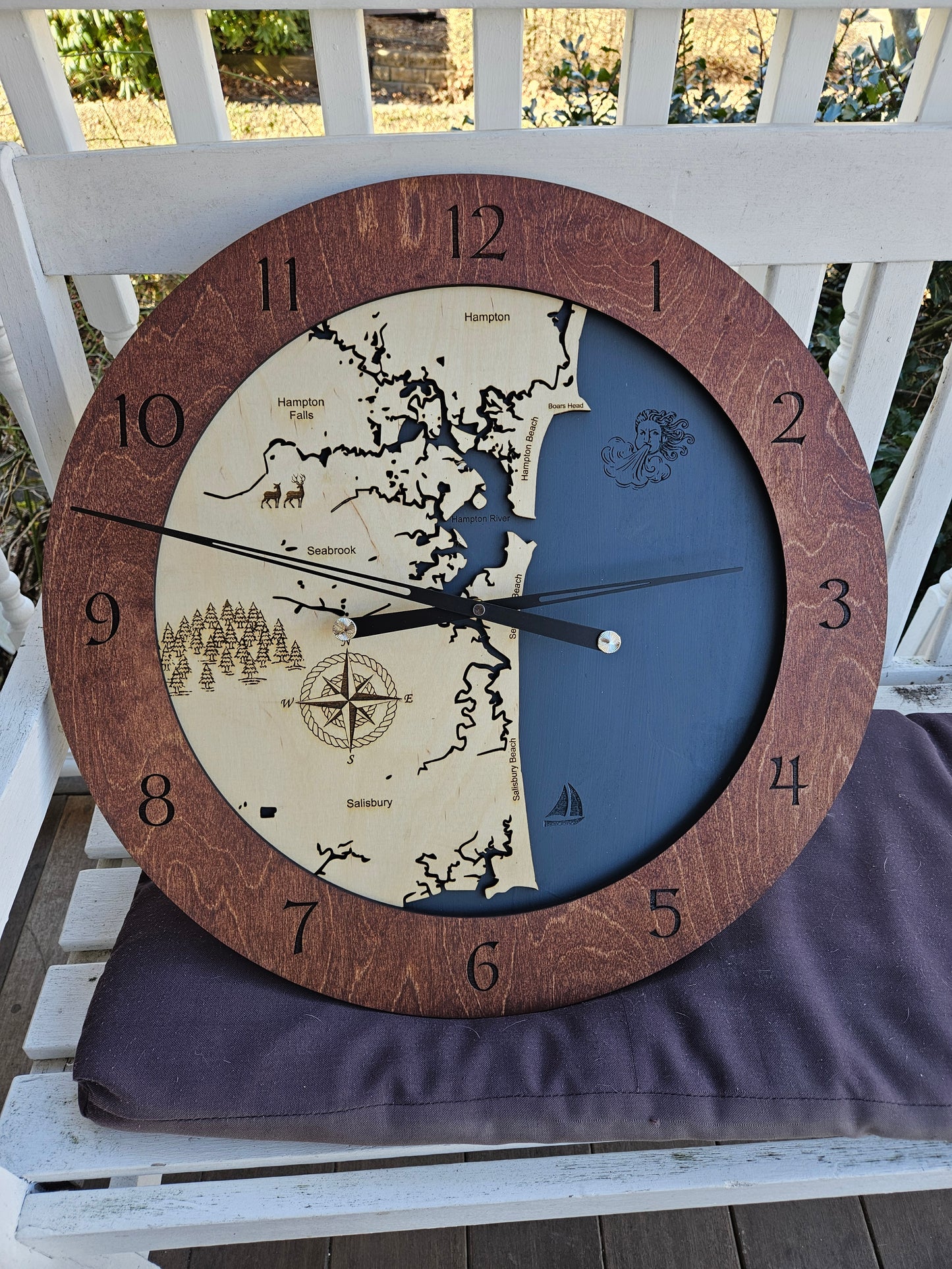 Sailsbury, Hampton, Seabrook Time or Tide Clocks