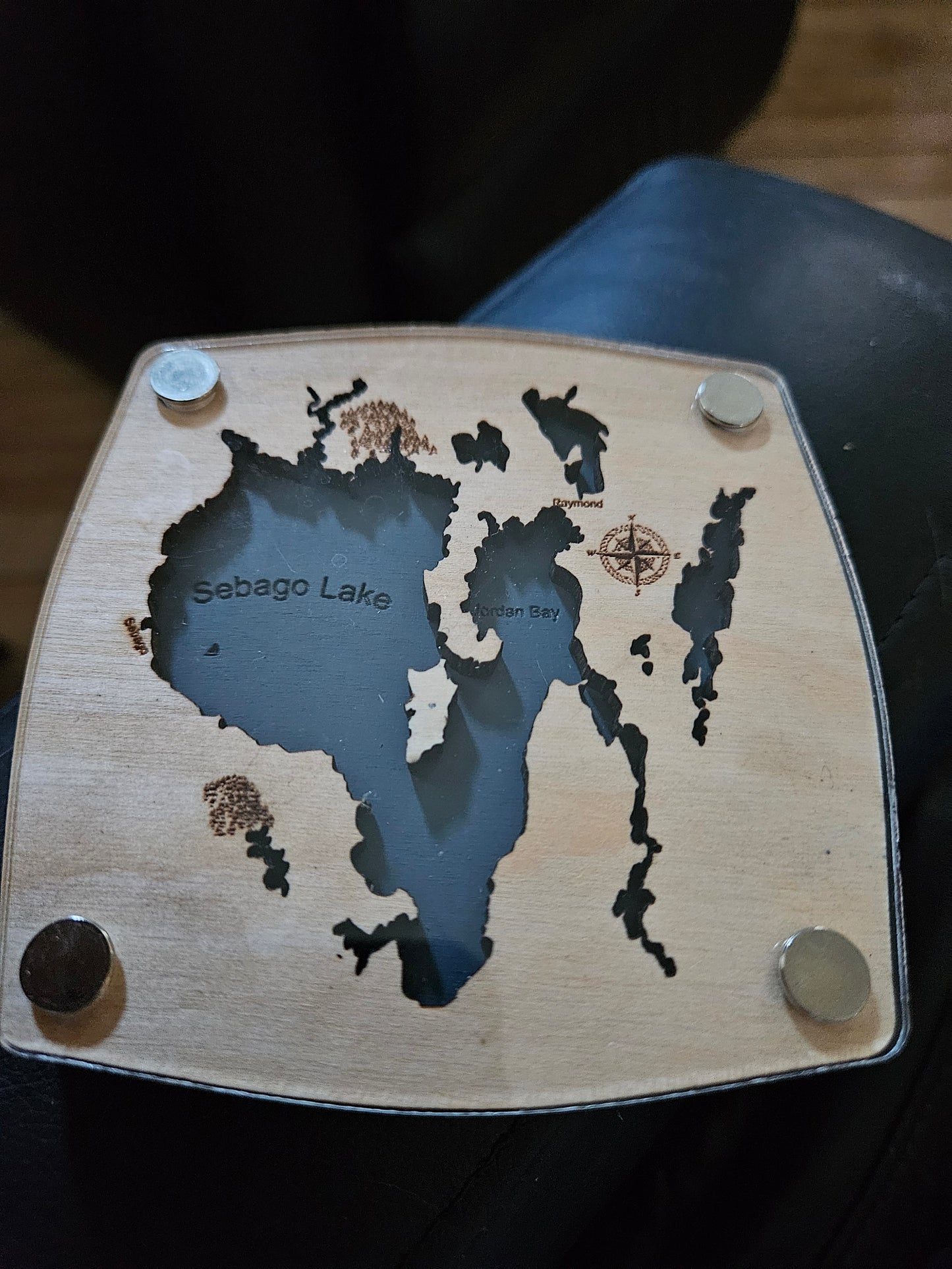 Sebago Lake Multi-Layered Stadium Coasters