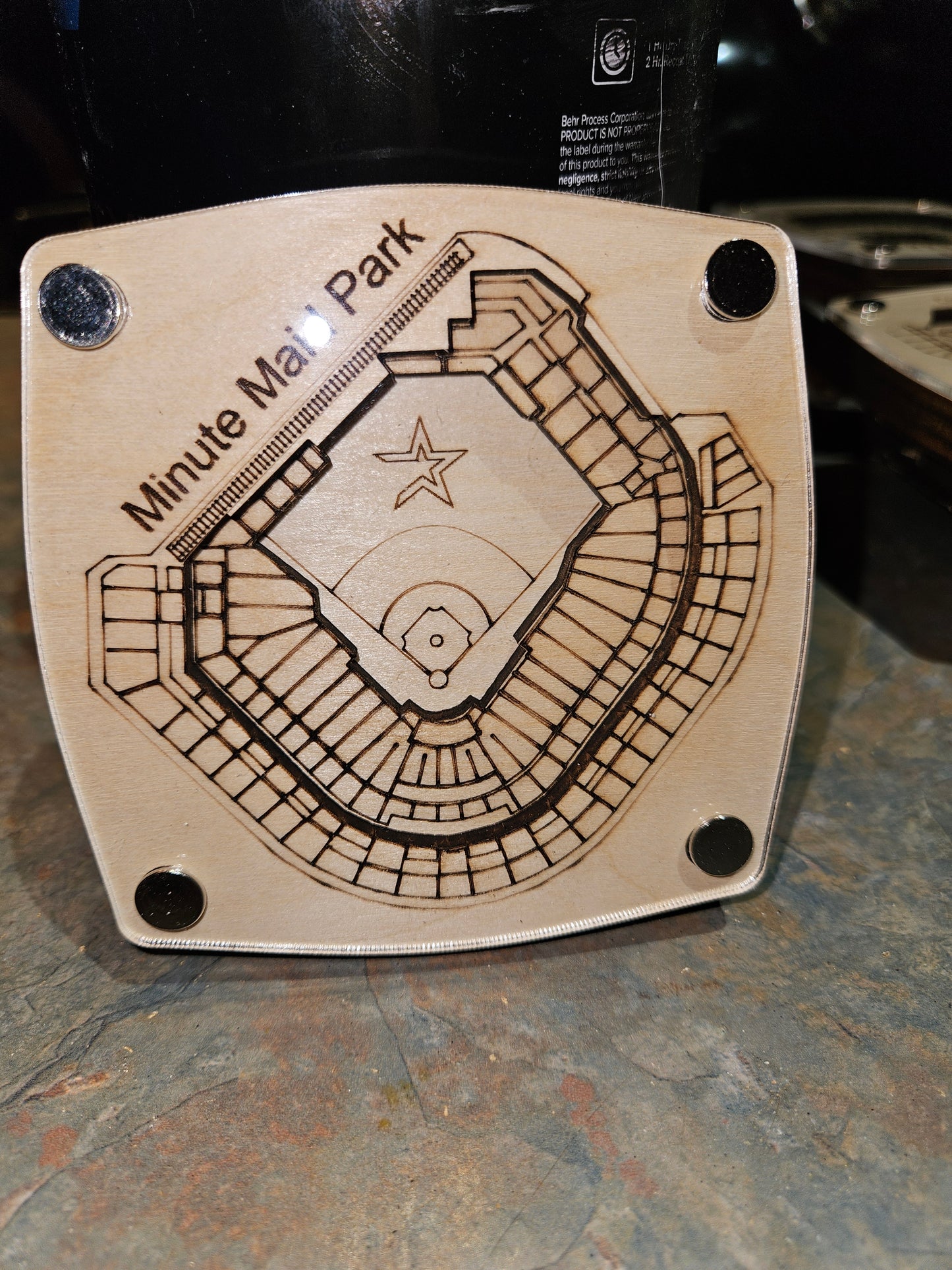 Minute Maid Park Multi-Layered Stadium Coasters