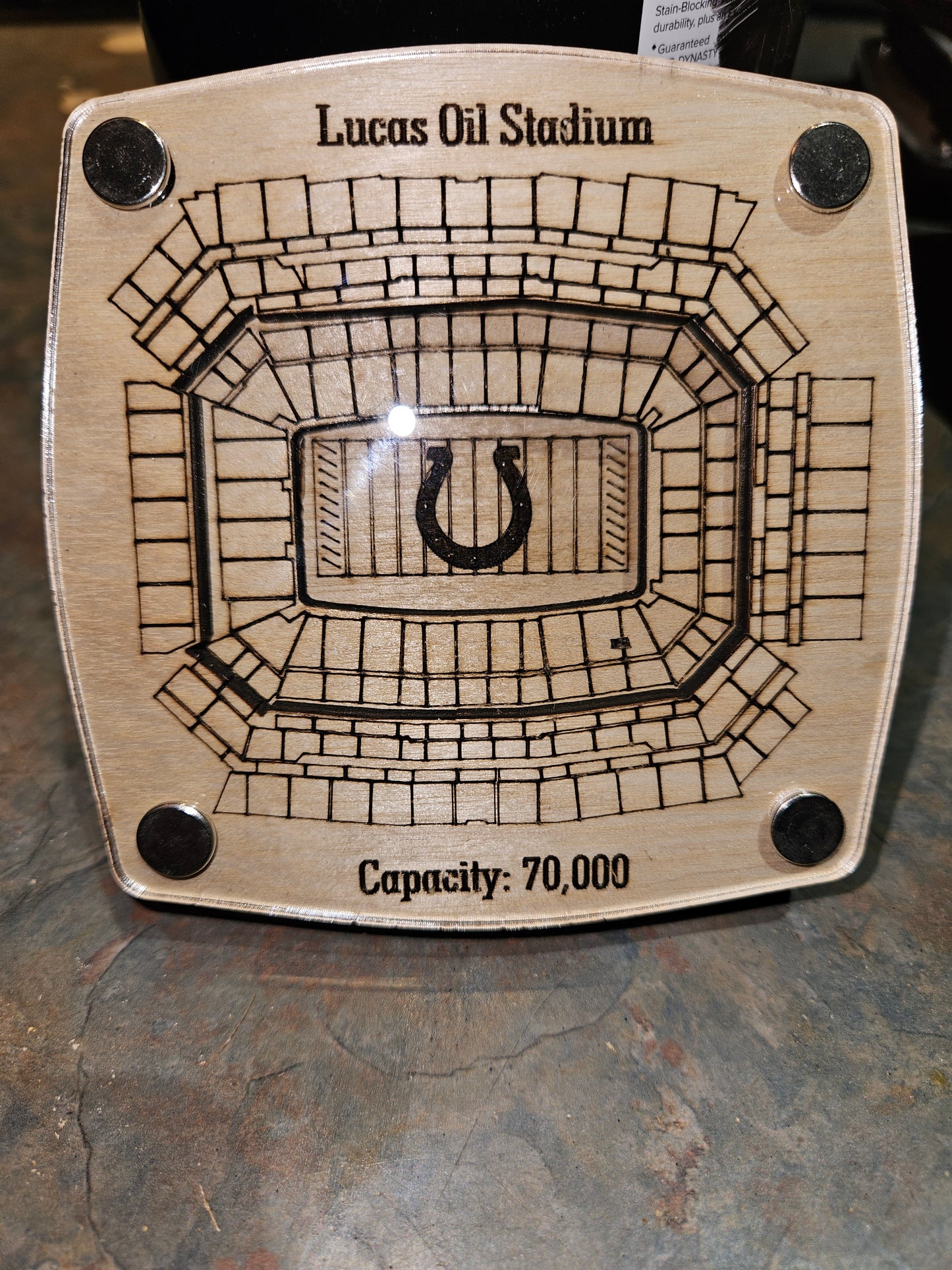 Lucas Oil Multi-Layered Stadium Coasters