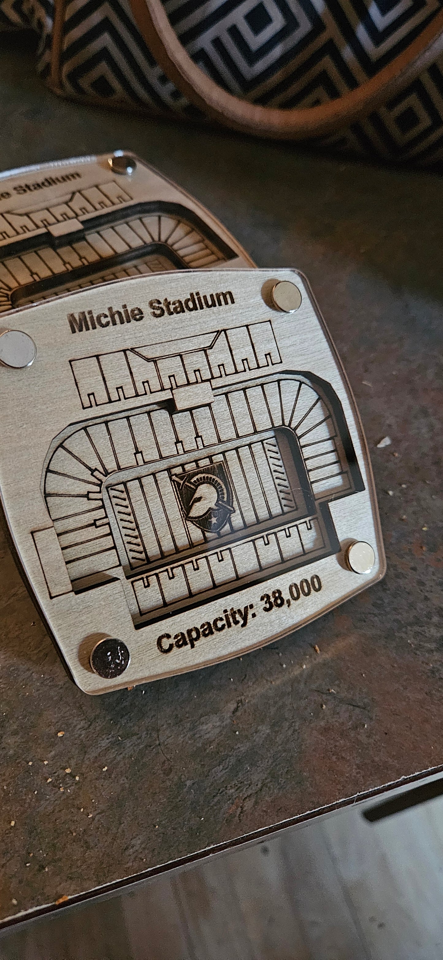 Michie Field Multi-Layered Stadium Coasters